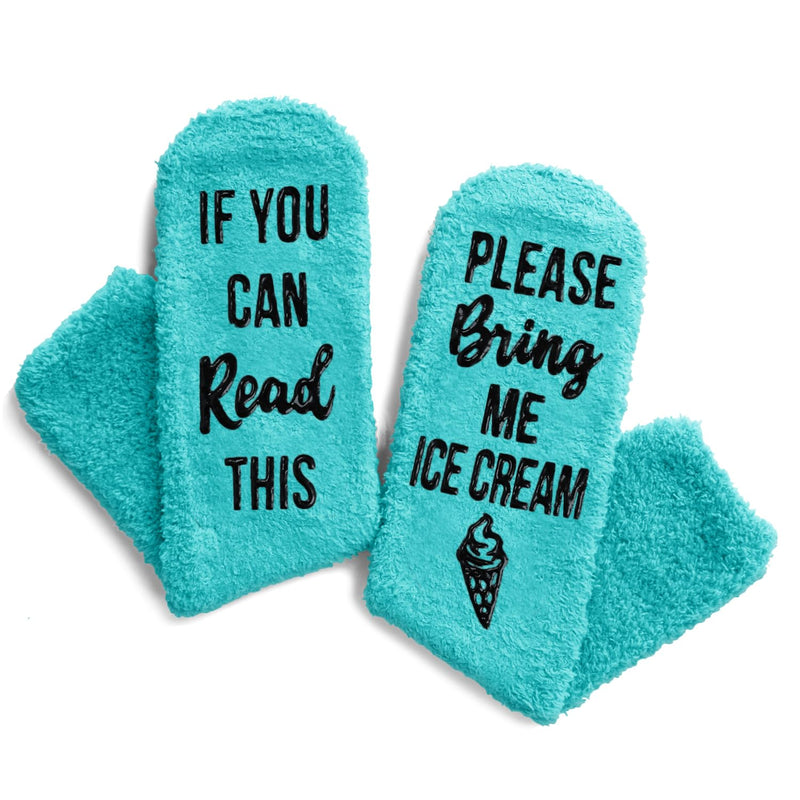 Ice Cream Gifts Ice Cream Socks Women, Gifts for Teenage Girls, If You Can Read This