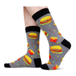 HAPPYPOP Food Socks Pizza Box Bacon Donut Meat Taco Socks - Mens Crazy Fun Novelty Sock