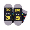 HAPPYPOP 20th Birthday Gifts Socks Ideas - Socks for 20 Year Olds Women Men, Best Gifts for 20 Year Olds, 20th Birthday Socks