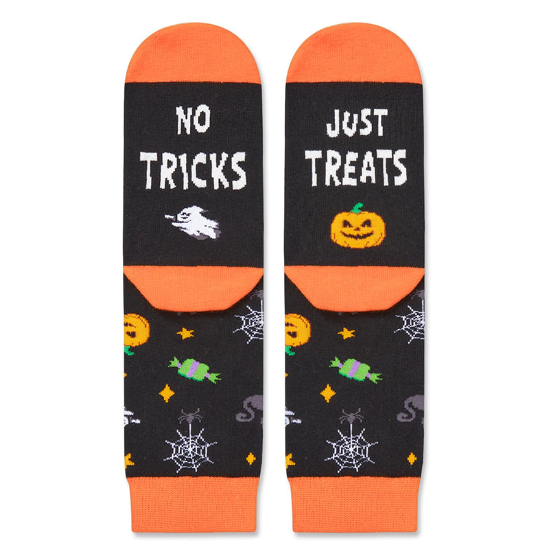 Halloween Socks Spooky Gifts For Boys Girls; Halloween Pumpkin Gifts for Kids 2-3 Years Old