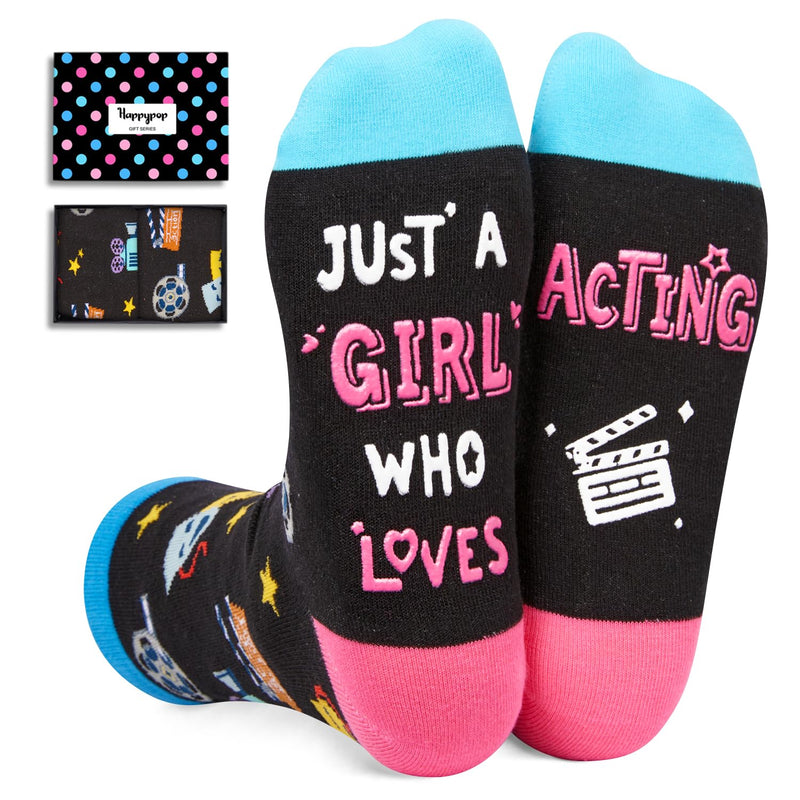 Theater Gifts for Women Girls Acting Gifts，Drama Gifts for Theatre Lovers, Funny Theater Socks