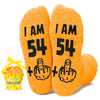 HAPPYPOP 55th Years Old Birthday Gifts for Women - Socks for 55 Year Olds, Best Gifts for 55 Year Old Middle Aged Woman Man, Gift Ideas for 55 Year Olds