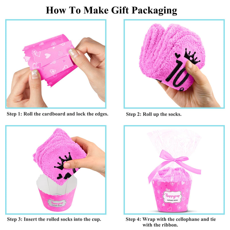 10 Year Old Birthday Gifts Ideas for Girls - Socks for Kids Age 10, Gifts for Ten Year Old Girls, Presents for 10 Year Old Tween Girls