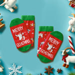 Christmas Gifts for Men Women - Red Christmas Stockings Secret Santa Socks Xmas Stocking Stuffers for Goat Lovers Goat Gifts