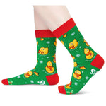 Christmas Gifts Stocking Socks For Men Women - Duck Socks Xmas Stocking Stuffers For Mom Dad, Santa Socks For Christmas