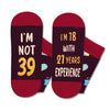 39th Years Old Birthday Gifts for Men - Socks for 39 Year Olds, Gift Ideas for 39 Year Old Man Woman, 39th Birthday Socks