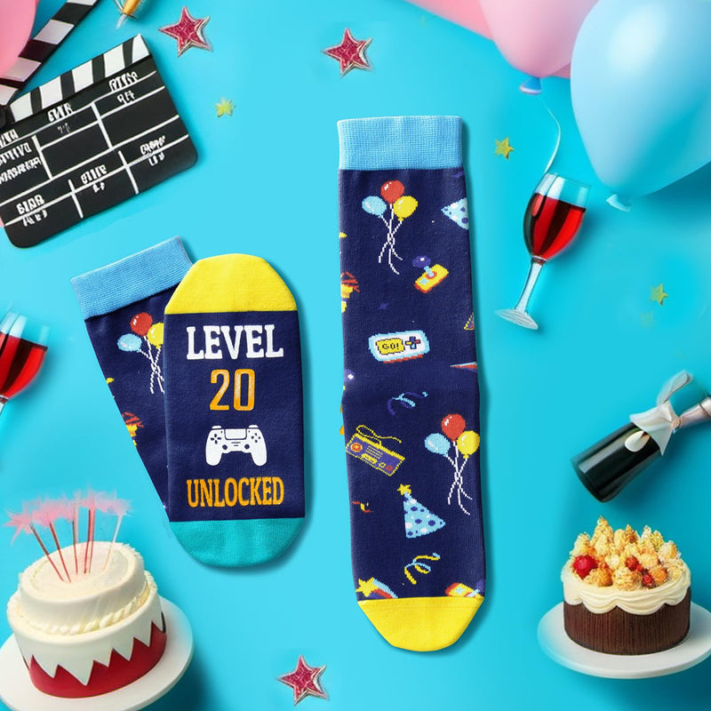 20th Birthday Gifts Socks Ideas - Socks for 20 Year Olds Women Men, Best Gifts for 20 Year Olds, 20th Birthday Socks