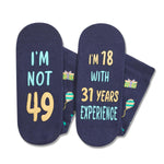 49th Years Old Birthday Gifts for Men - Socks for 49 Year Olds, Gift Ideas for 49 Year Old Man Woman, 49th Birthday Socks