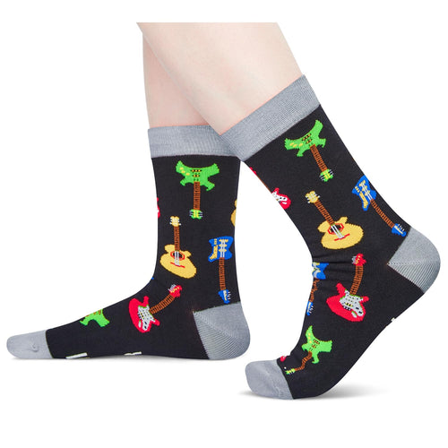 Guitar Gifts for Men Women - Funny Socks Guitar Lovers Gifts for Teens, Music Gifts for Guitar Players Teachers