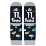 11th Birthday Gifts for Boys - Socks for Kids Age 11, Presents for 11 Year Olds, Gift Ideas for 11 Year Old Tween Girls, Birthday Gift Box with Greeting Card