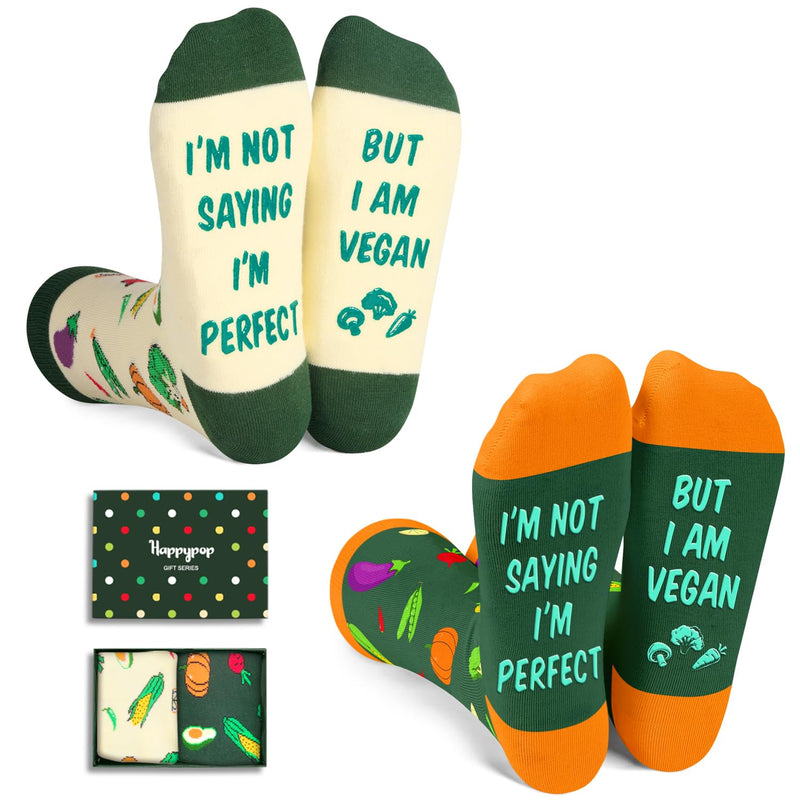 Vegan Gifts Ideas Socks - Vegetarian Gifts Men Women Vegan Socks, Vegetable Socks for Her Him