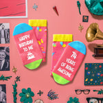 74th Birthday Gift Ideas for Women - Socks for Older Women over 74, Best Gifts for 74 Year Old, Old Lady Gifts for Women