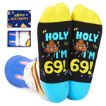 69 Year Old Birthday Gifts for Middle Aged Men Women, Best Gifts for 69 Year Old Man Woman, 69th Birthday Gifts for Him Her, 69th Birthday Socks