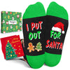 Christmas Socks Gingerbread for Boy Girls - Gingerbread Socks Cookie Gifts Stocking 2-3 Years