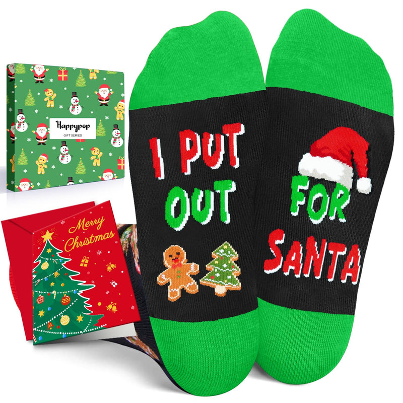 Christmas Socks Gingerbread for Boy Girls - Gingerbread Socks Cookie Gifts Stocking 2-12 Years