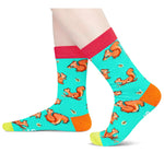 Funny Squirrel Gifts for Women Girls - Squirrel Socks Squirrel Gifts for Teens, Squirrel Stocking Stuffers for Her