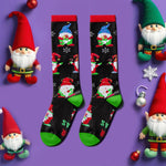 Christmas Gifts Stocking Socks for Women - Christmas Knee High Santa Gnome Socks Elf Reindeer Socks, Xmas Stocking Stuffers for Teen Girls