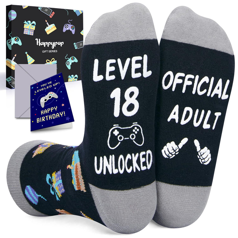 18th Birthday Gifts Ideas for Boys - Socks for Boys Girls Age 18, Birthday Presents for 18 Year Olds Young Adult