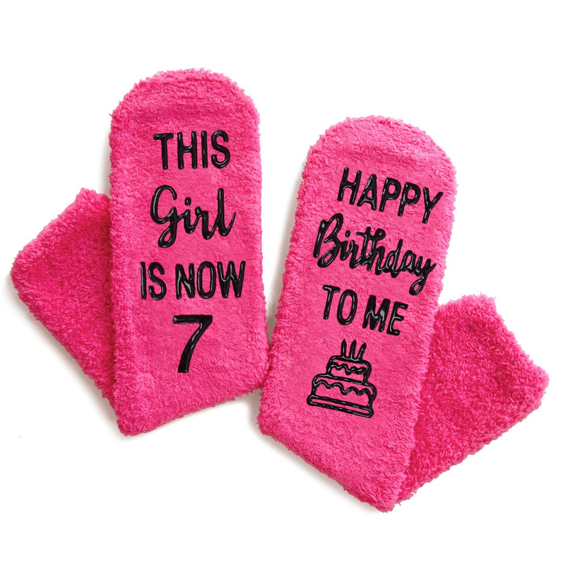 7th Birthday Gifts for Girls - Socks for Kids Age 7, Presents for 7 Year Old Girls, Gift Ideas for Seven Year Old Girls