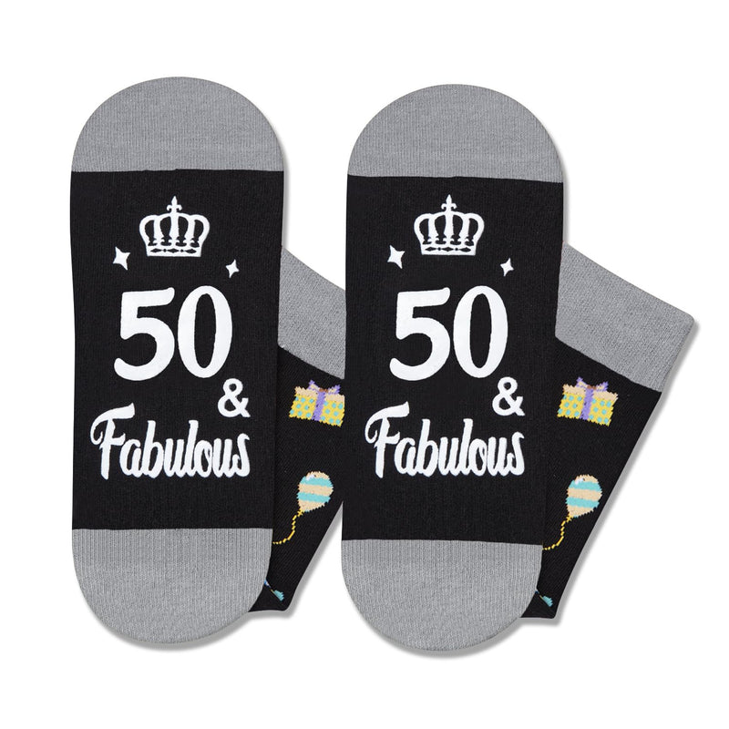 50th Birthday Gifts for Men - Socks for 50 Year Olds, 50th Birthday Socks, Gift Ideas for 50 Year Old Middle Aged Man Woman