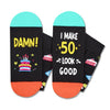 50th Years Old Birthday Gifts - Gifts for Guys in Their 50s, 50th Birthday Socks for Men Women, Gift Ideas for 50 Year Old Man Woman