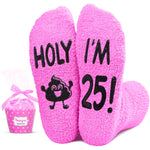 25th Birthday Gift Ideas for Women - 25 Year Old Women Female Birthday Gifts, Happy 25th Birthday Socks for Woman Girls