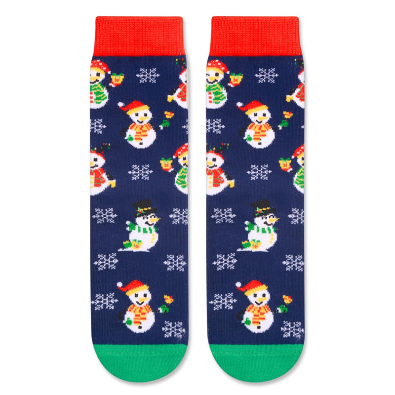 Christmas Gifts Stocking Socks for Kids - Snowman Christmas Stocking for Son Daughter Sister 4-6 Years