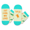 Animal Lover Gifts for Women Girls - Funny Frog Turtle Socks, Dolphin Dinosaur Christmas Gifts