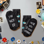 69th Years Old Birthday Gifts for Men - Socks for 69 Year Olds, Gift Ideas for 69 Year Old Man Woman, 69th Birthday Gifts