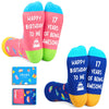 17th Birthday Gift Ideas Socks - 17th Birthday Gifts for 17 Year Old Boys Girls, Birthday Presents for 17 Year Old Teens