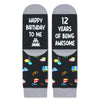 12th Birthday Gifts for Boys - Socks for Tween Boys Girls Age 12, 12 Yr Old Gift Ideas, Presents for 12 Year Old Kids