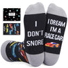 Racing Car Gifts for Men - Motorcycle Train Tractor Socks, Novelty Jake Brake Gifts