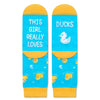 Zmart Cute Animal Socks for Girls - Duck Socks Gifts For Kid 10-12 Years