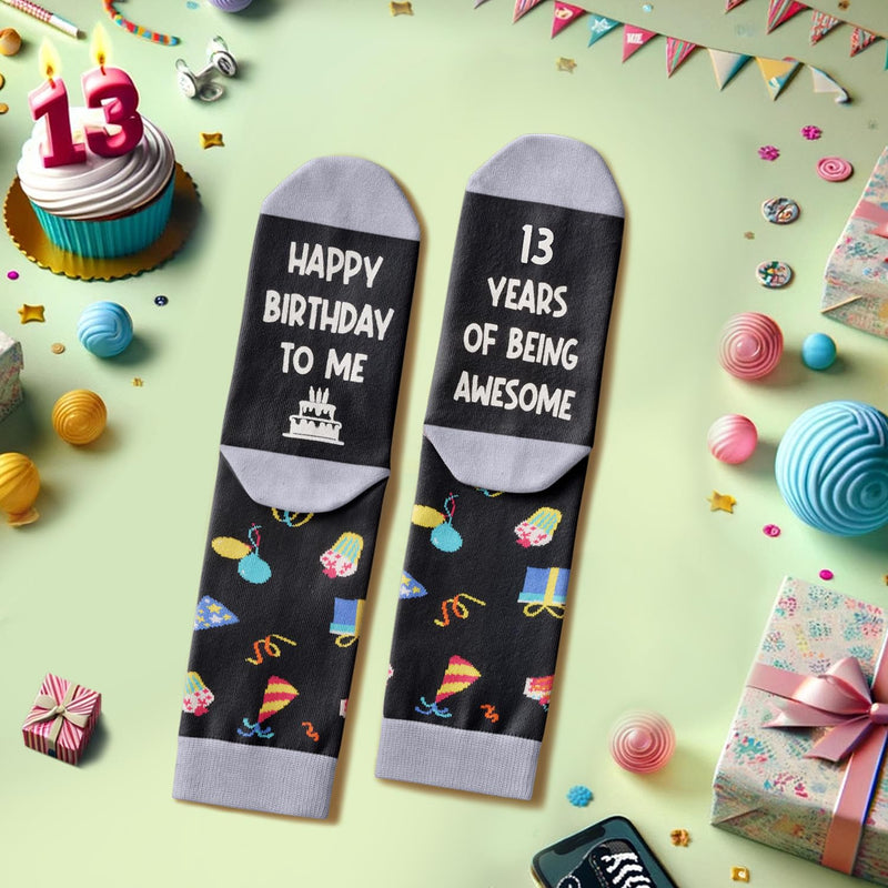 13th Birthday Gifts Ideas for Boys - Socks for 13 Year Old Boys Girls, Gifts for Teen Boys Girls Age 13