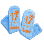 HAPPYPOP 17th Birthday Gifts for 17 Year Old - Teen Girl Teenage Boy Birthday Sock Gift Ideas, Happy Birthday Socks for Teens