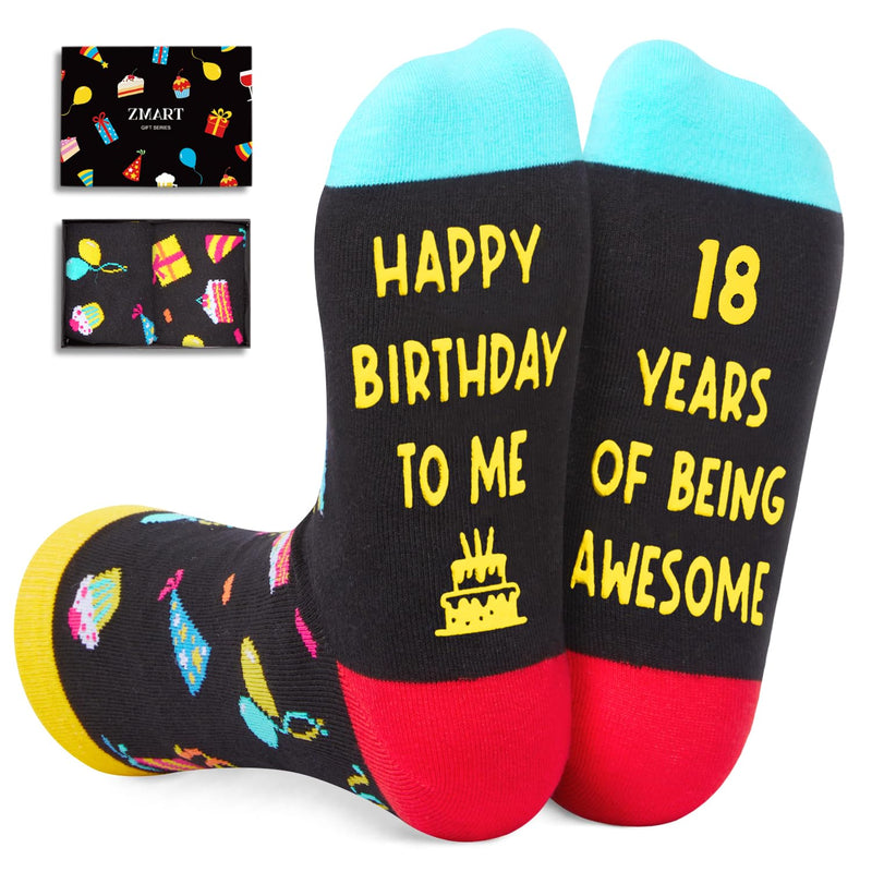 18th Birthday Gift Ideas Socks - 18th Birthday Gifts Socks for 18 Year Old Boys Girls, Gift Ideas for Young Adult