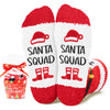 HAPPYPOP Christmas Gifts for Teens Boys Girls - Secret Santa Socks Xmas Stocking Stuffers for Adult, Santa Gifts for 13-19 Years White