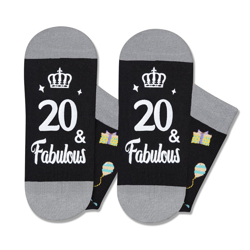 20th Birthday Gifts Socks Ideas - Gifts for 20 Year Old Woman Man Best Gifts for 20 Year Old Male Female, Gifts Greeting Card