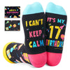 17th Birthday Gifts for 17 Year Old, 17 Gifts Idea for Teen Girls Boys, Happy Birthday Socks for Teenagers