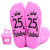 25th Year Old Birthday Gifts for Women - Socks for 25 Year Olds, Best Gifts for 25 Year Old Woman