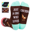 Funny Chicken Lover Gifts Crazy Chicken Lady Chicken Mom Gifts, Novelty Chicken Socks Women