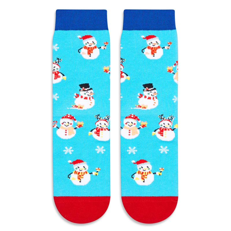 Christmas Gifts Stocking Socks for Girl Boy- Snowman Socks Xmas Stocking Stuffers for Kids 10-12 Years