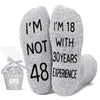 48th Birthday Gifts Ideas for Men - Socks for 48 Year Old Middle Aged Man, 48th Birthday Gifts for Him, 48 Year Old Gifts for Male