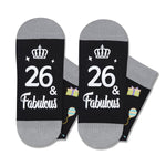 26th Birthday Gifts Socks Ideas - Gifts for 26 Year Old Woman Man Best Gifts for 26 Year Old Male Female, Gifts Greeting Card