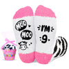 HAPPYPOP 9 Year Old Birthday Gifts for Girls - Socks for Kids Age 9, Presents for 9 Year Old Child Girls with Greeting Card