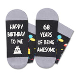 68th Birthday Gift Ideas for Men Women - Socks for 68 Year Old Middle Aged Man Woman, Best Gifts for 68 Year Old Him Her Male Female