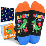 6th Birthday Gifts Ideas Socks - Six Year Old Gifts for Kids, Presents for 6 Year Olds, Gifts for Boys Girls Age 6, Birthday Gift Box with Greeting Card