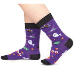 Halloween Socks Spooky Gifts For Boys Girls; Halloween Pumpkin Gifts for Kids 7-9 Years Old