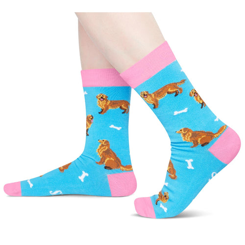 Golden Retriever Lover Gifts - Dog Mom Socks for Dog Enthusiasts Golden Retriever