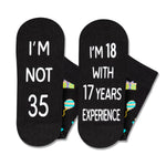 35th Years Old Birthday Gifts for Men - Socks for 35 Year Old Man Woman, Gift Ideas for 35 Year Olds, 35th Birthday Gifts